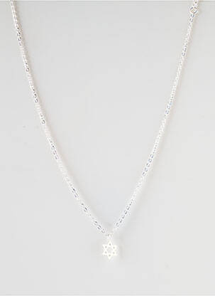 Collier ornement breloque / pampille argent SATINE femme