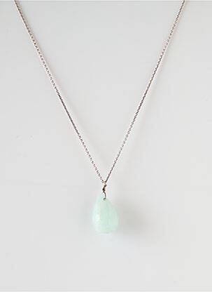 Collier ornement breloque / pampille argent SATINE femme