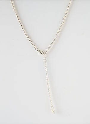 Collier ornement breloque / pampille argent SATINE femme
