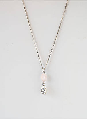 Collier ornement breloque / pampille argent SATINE femme