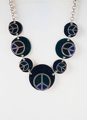 Collier imprimé vert SATINE femme