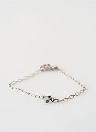 Bracelet ornement breloque / pampille argent SATINE femme