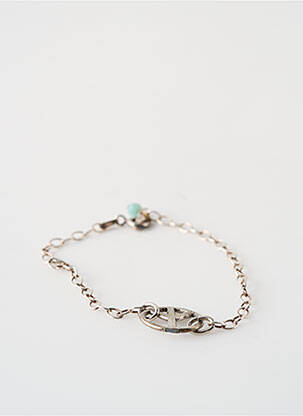 Bracelet ornement breloque / pampille argent SATINE femme