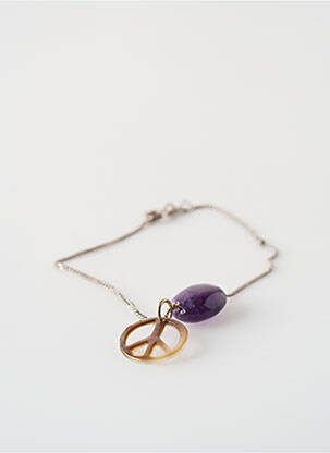 Bracelet ornement breloque / pampille argent SATINE femme