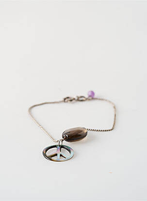 Bracelet ornement breloque / pampille argent SATINE femme