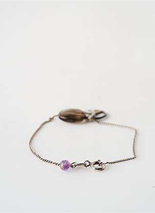 Bracelet ornement breloque / pampille argent SATINE femme