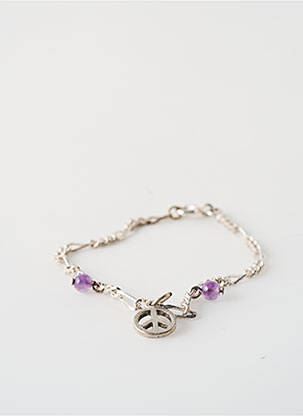 Bracelet ornement breloque / pampille argent SATINE femme