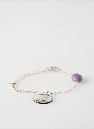 Bracelet ornement breloque / pampille argent SATINE femme
