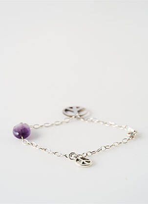 Bracelet ornement breloque / pampille argent SATINE femme