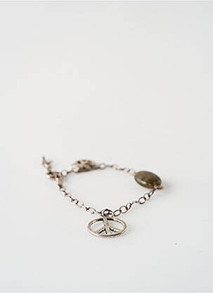 Bracelet ornement breloque / pampille argent SATINE femme