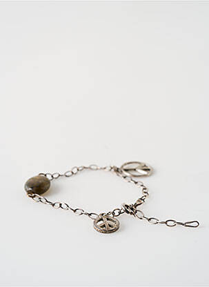 Bracelet ornement breloque / pampille argent SATINE femme
