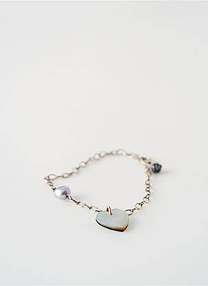Bracelet ornement breloque / pampille argent SATINE femme