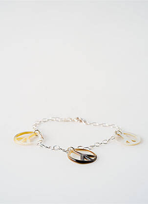 Bracelet ornement breloque / pampille argent SATINE femme