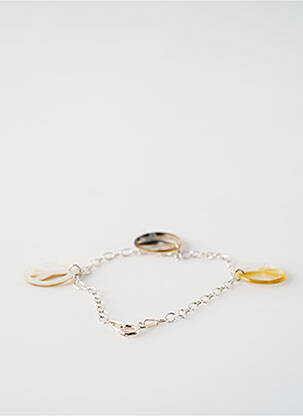 Bracelet ornement breloque / pampille argent SATINE femme