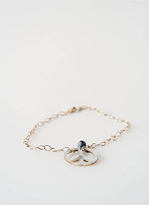 Bracelet ornement breloque / pampille argent SATINE femme