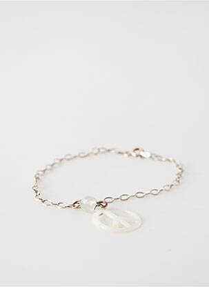 Bracelet ornement breloque / pampille argent SATINE femme
