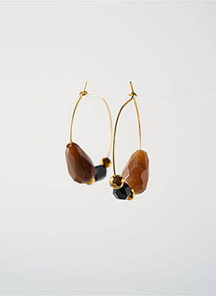 Boucles d’oreilles ornement perles or SATINE femme
