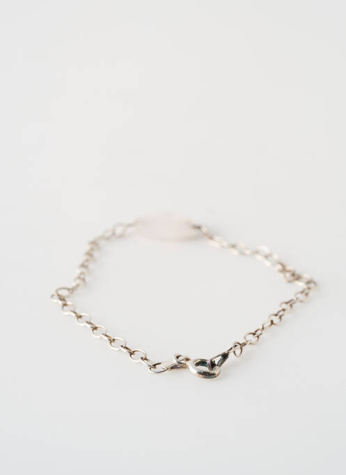 Bracelet fermeture fermoir mousqueton argent SATINE femme