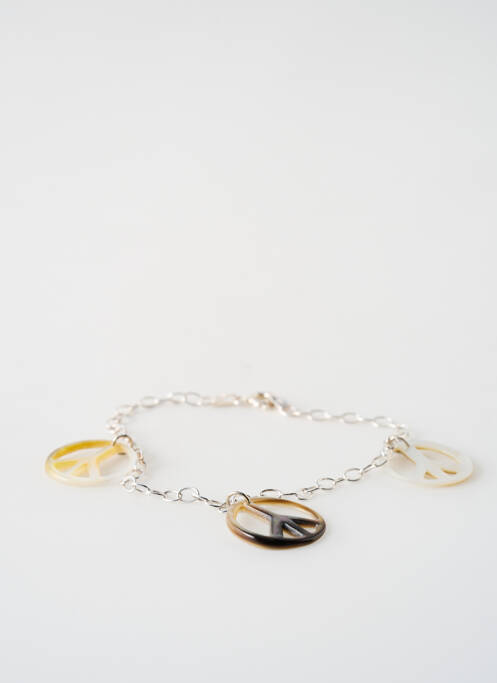 Bracelet ornement breloque / pampille argent SATINE femme