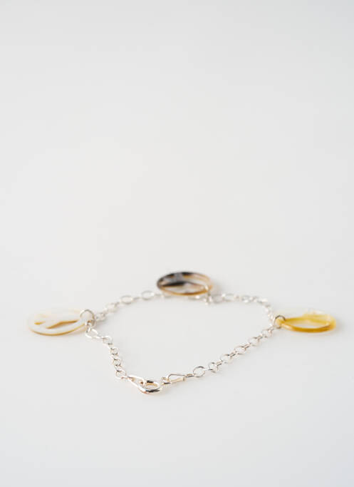 Bracelet ornement breloque / pampille argent SATINE femme