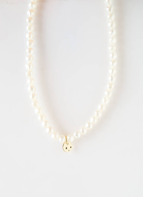 Collier blanc SATINE pour femme