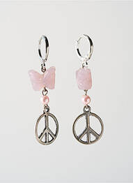 Boucles d’oreilles ornement perles argent SATINE femme