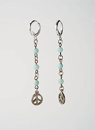Boucles d’oreilles ornement perles argent SATINE femme