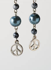 Boucles d’oreilles bleu SATINE pour femme seconde vue