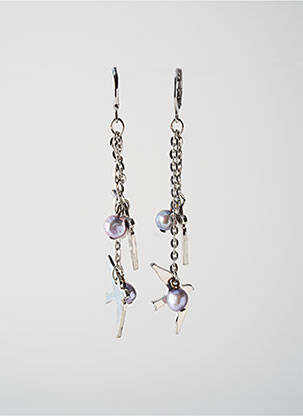 Boucles d’oreilles argent SATINE pour femme