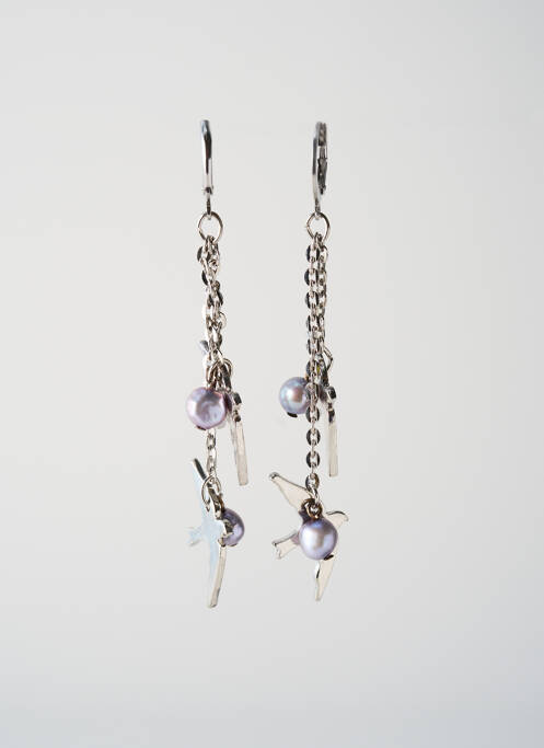 Boucles d’oreilles argent SATINE pour femme