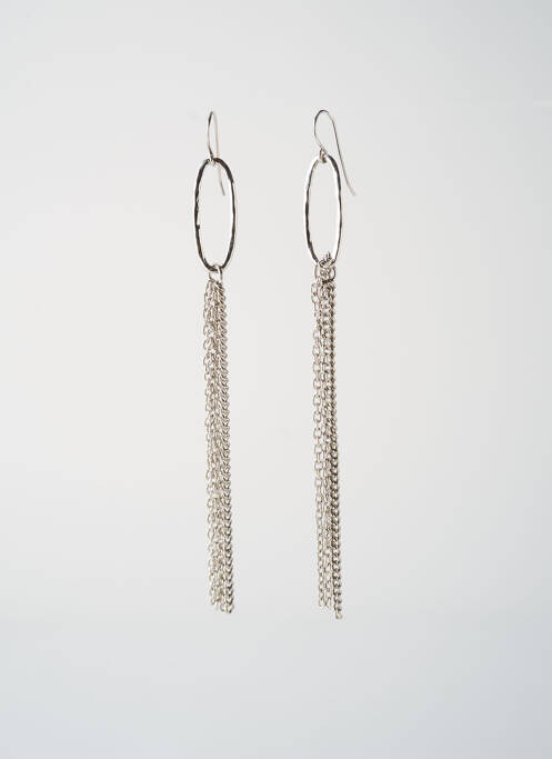 Boucles d’oreilles argent SATINE pour femme