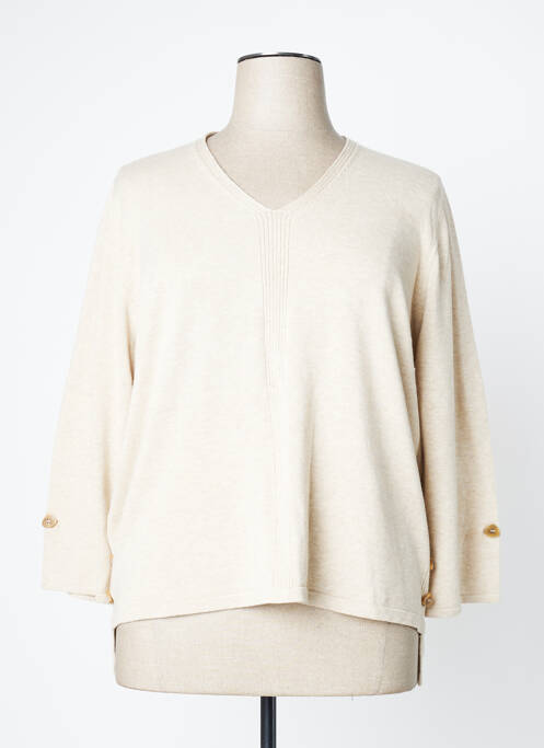 Pull beige MARBLE pour femme