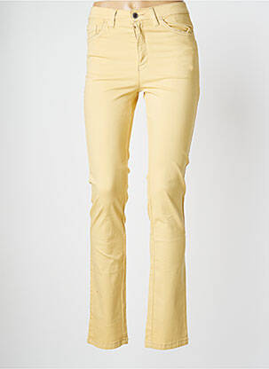 Pantalon slim stretch taille normale jaune WALTRON femme