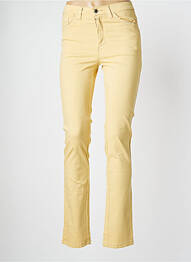 Pantalon slim stretch taille normale jaune WALTRON femme