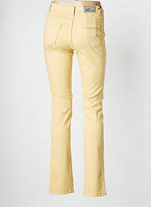 Pantalon slim stretch taille normale jaune WALTRON femme