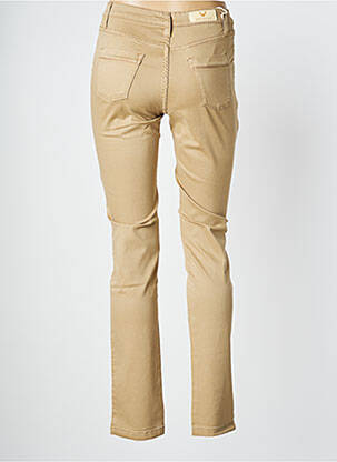 Pantalon slim stretch taille normale beige WALTRON femme