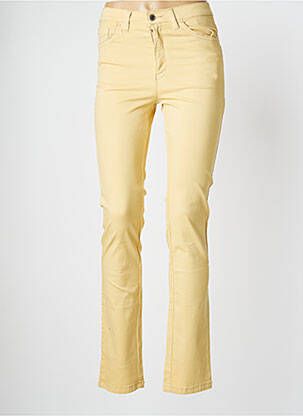 Pantalon slim jaune WALTRON pour femme