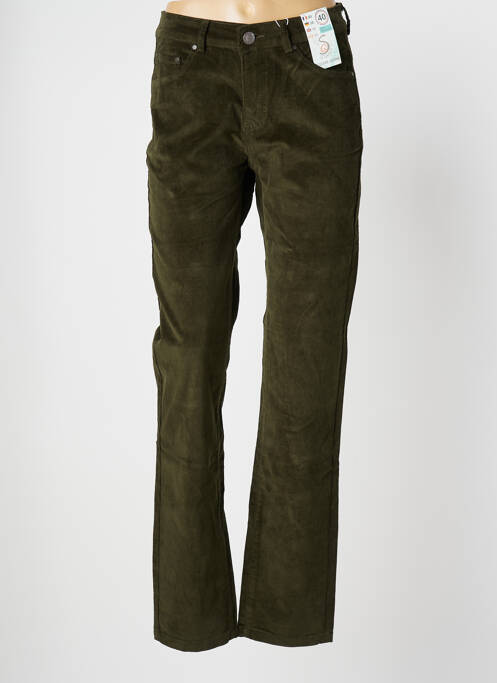 Pantalon slim vert S.QUISE pour femme