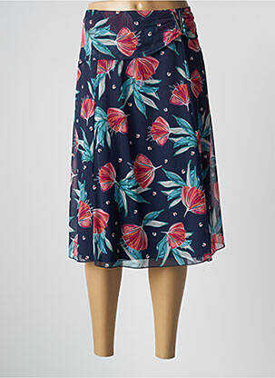 Jupe mi-longue taille normale bleu GRIFFON femme