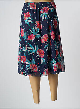 Jupe mi-longue taille normale bleu GRIFFON femme