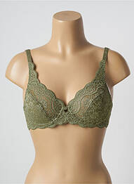 Soutien-gorge effet matière satinée vert TRIUMPH femme