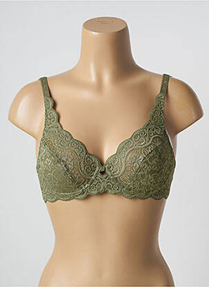 Soutien-gorge effet matière satinée vert TRIUMPH femme