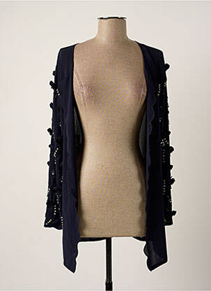 Gilet manches longues manches longues bleu WEILL femme