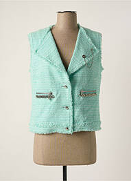 Gilet sans manche fausses poches bleu WEILL femme