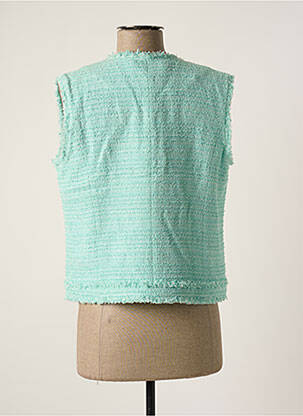 Gilet sans manche fausses poches bleu WEILL femme