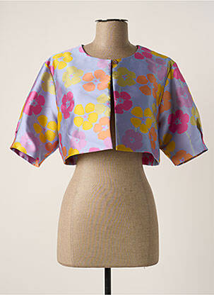 Boléro effet matière satinée violet WEILL femme