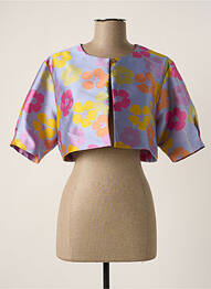 Boléro col rond violet WEILL femme