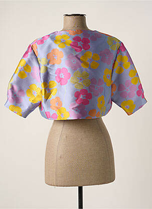 Boléro effet matière satinée violet WEILL femme