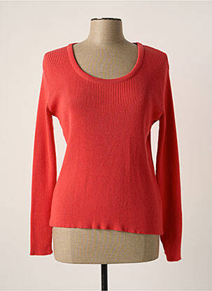 Pull coupe cintrée manches longues orange WEILL femme