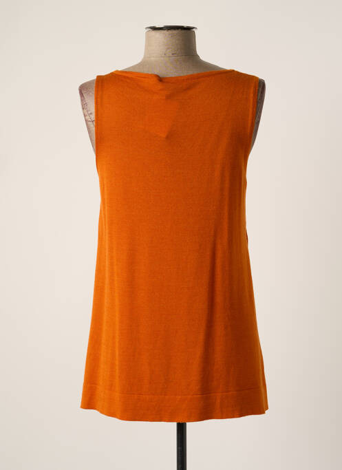Débardeur tissage jersey sans manche orange WEILL femme